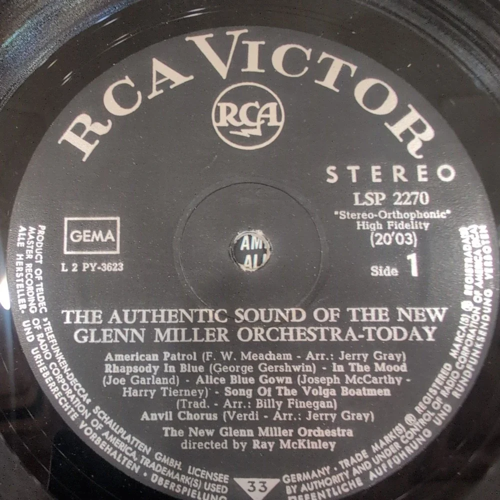 The Authentic Sound of the New Glenn Miller Orchestra Today Vinyl LP LSP-2270 - Picture 4 of 6